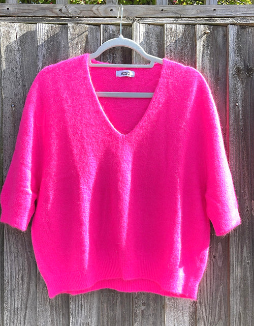 Load image into Gallery viewer, Sassy Knit - neon pink
