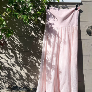 Baby Pink Maxi Skirt