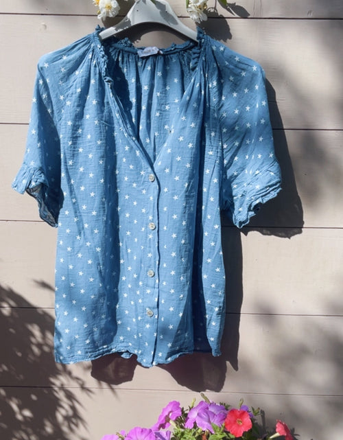 Load image into Gallery viewer, MINI - Luna Blouse - blue
