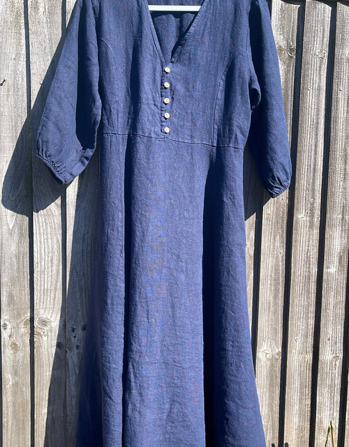 Load image into Gallery viewer, Evangeline Dress- navy
