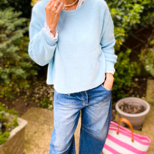 Eloise Jumper - dusty blue