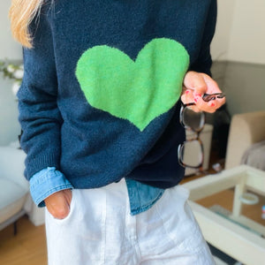Love Jumper - navy/green