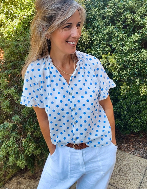 Load image into Gallery viewer, Ziggy Blouse - blue
