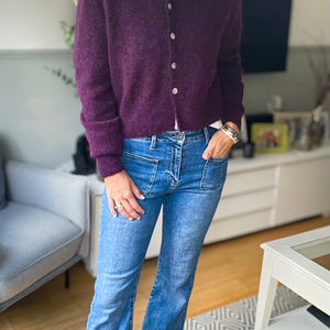 Cropped Cardi - berry