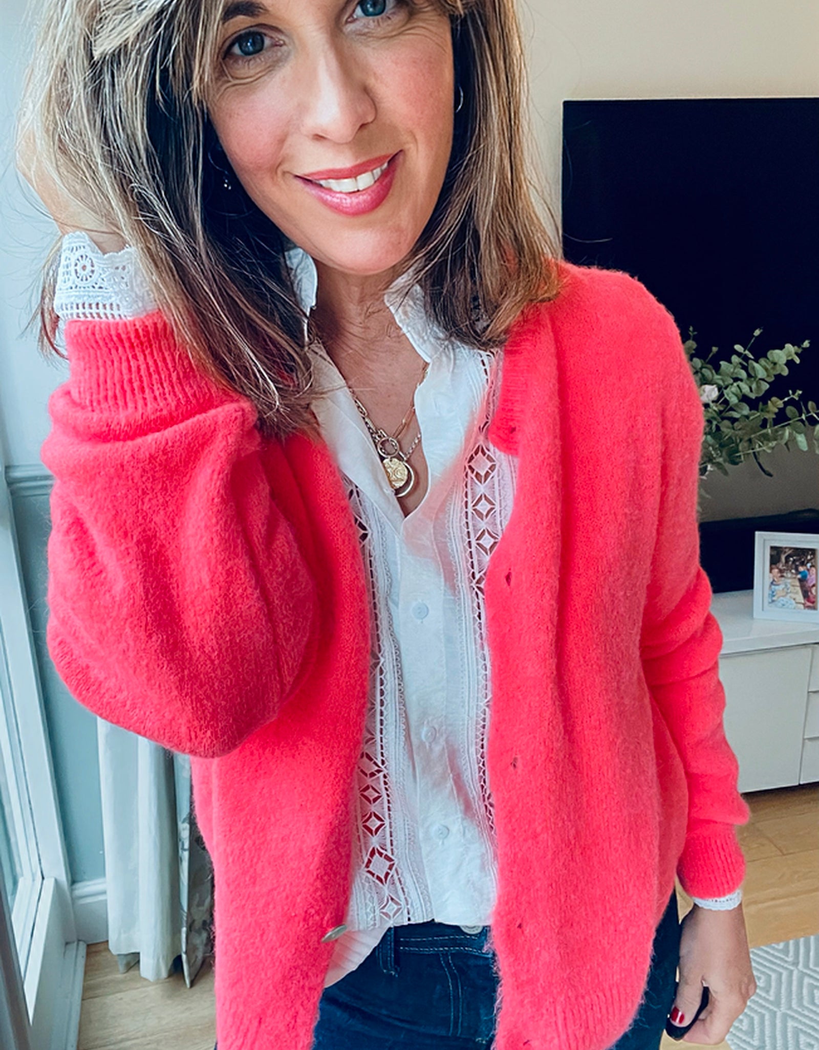 Josie Cardi - neon coral