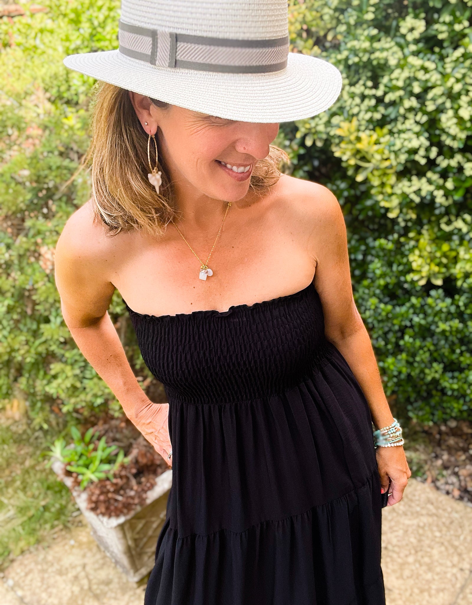 Black Tiered Maxi Dress
