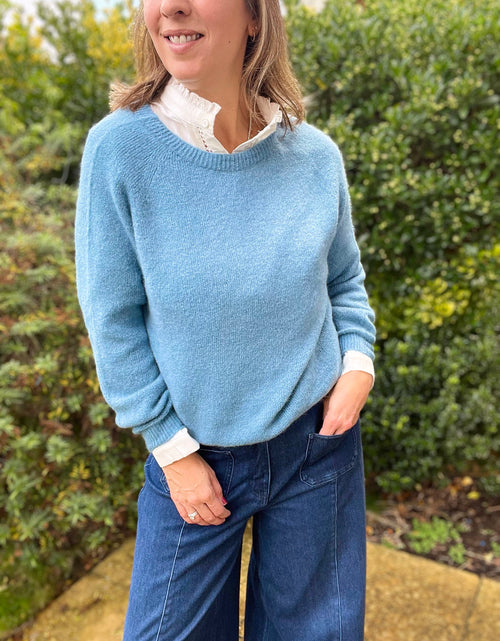 Load image into Gallery viewer, Poppy Jumper - French Blue
