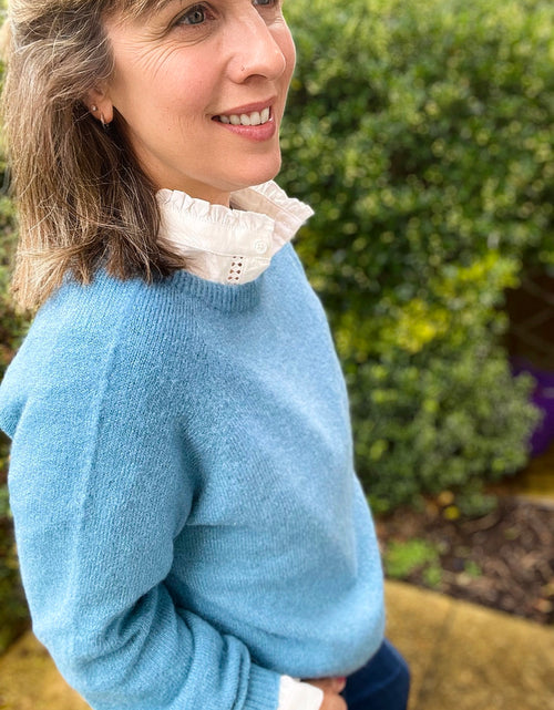 Load image into Gallery viewer, Poppy Jumper - French Blue
