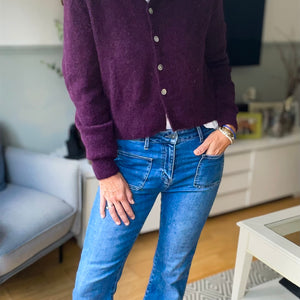 Cropped Cardi - berry