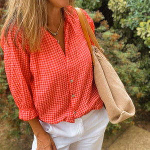 Polly Blouse - red