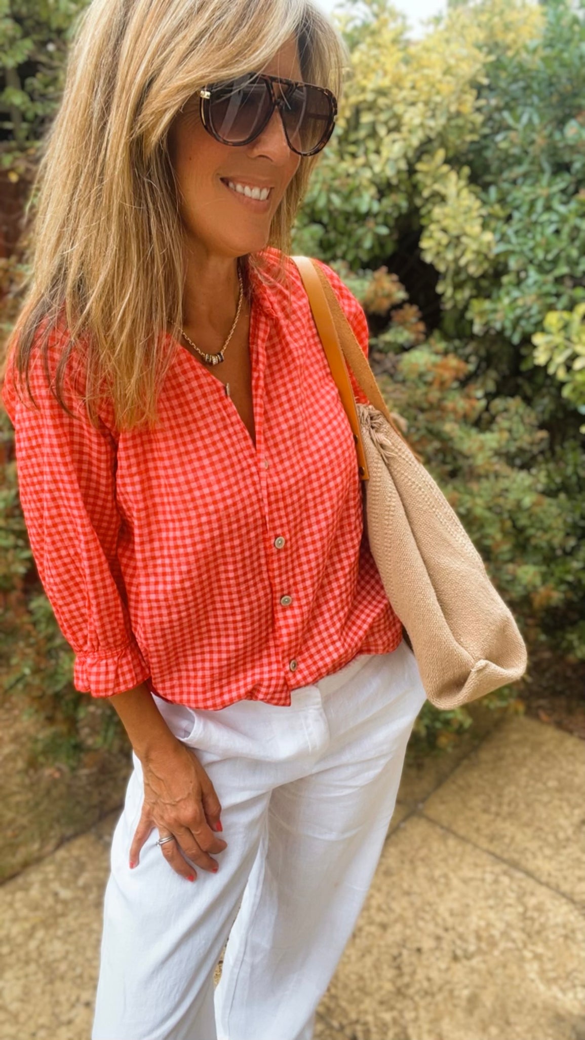 Polly Blouse - red