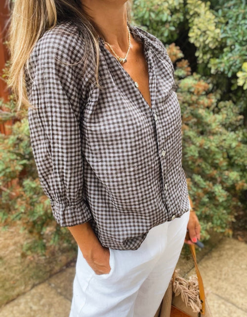Load image into Gallery viewer, Polly Blouse - coffee
