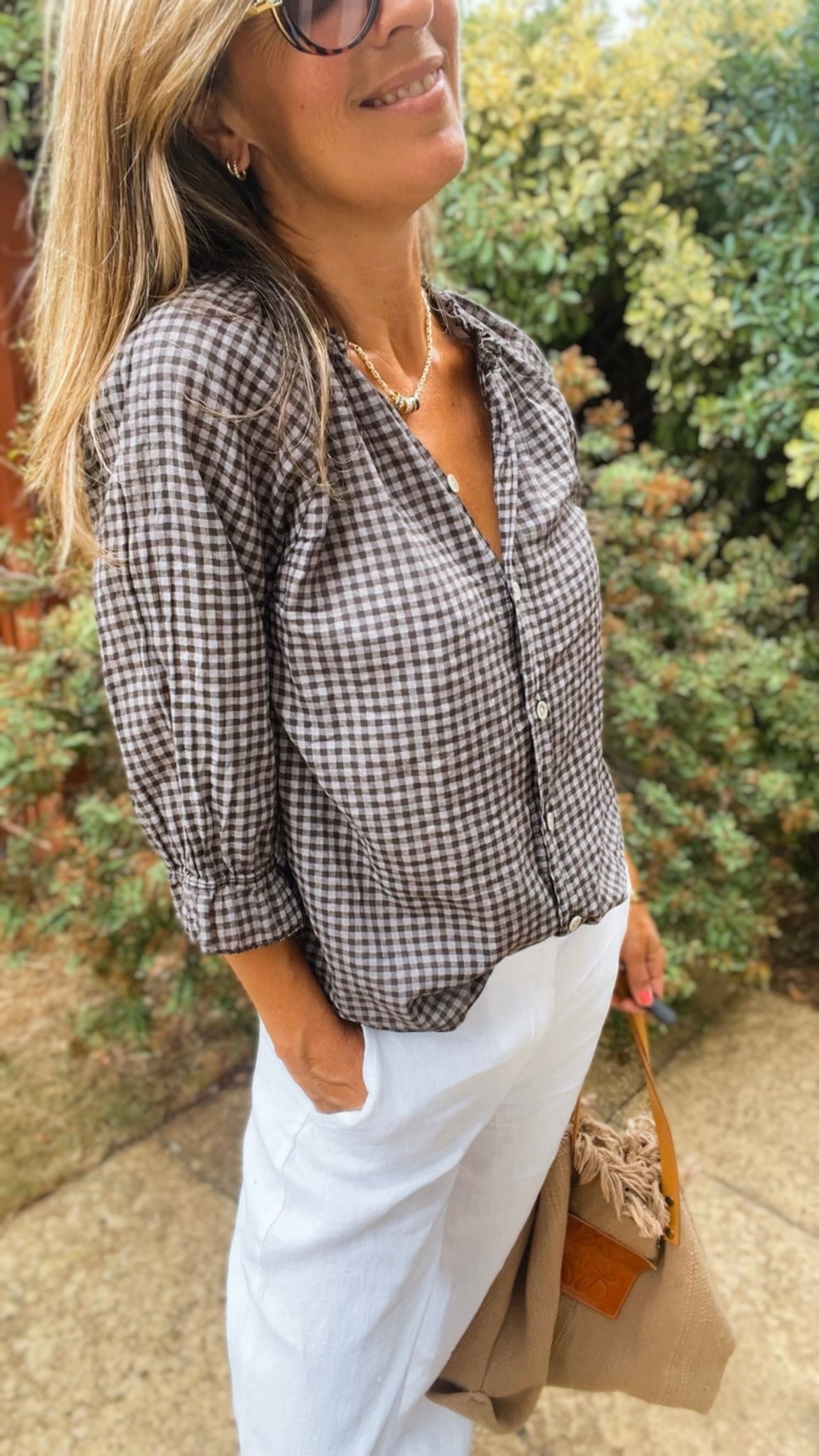 Polly Blouse - coffee