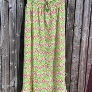 Orla Dress - green & pink