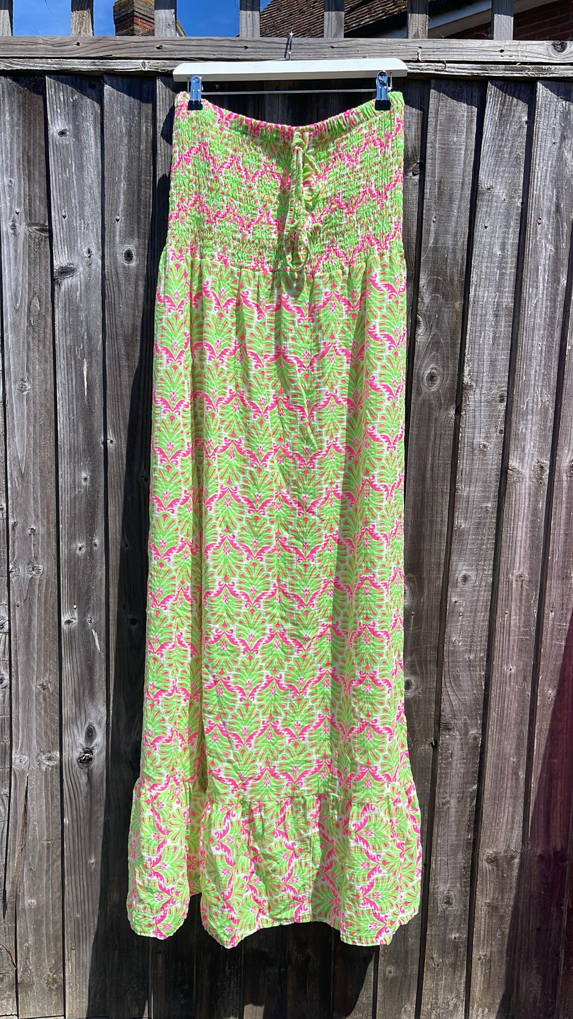 Orla Dress - green & pink