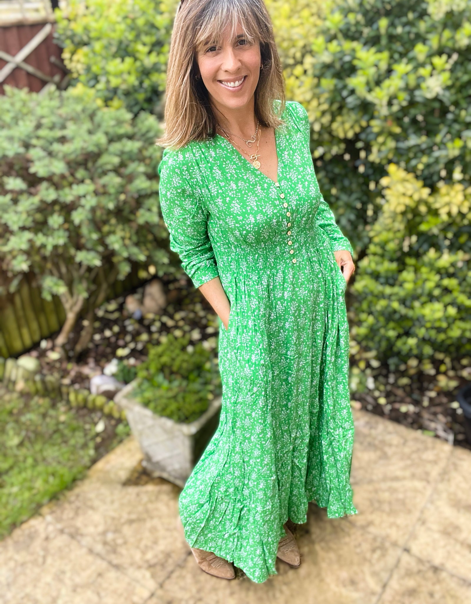 Green Liberty Dress