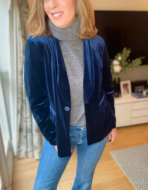 Load image into Gallery viewer, Connie Blazer - Navy
