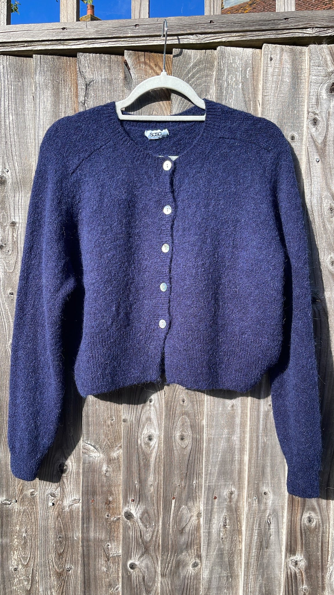 Cropped Cardi - navy