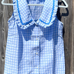 Jemima sleeveless shirt - blue