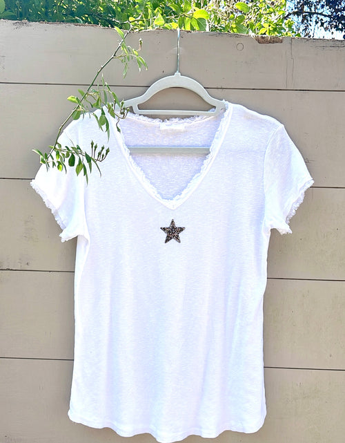 Load image into Gallery viewer, White Star T-shirt
