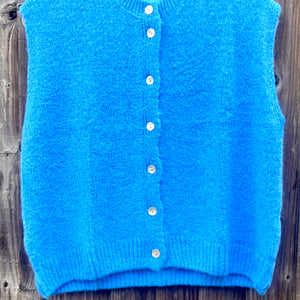 Buttoned Tank-top - French blue
