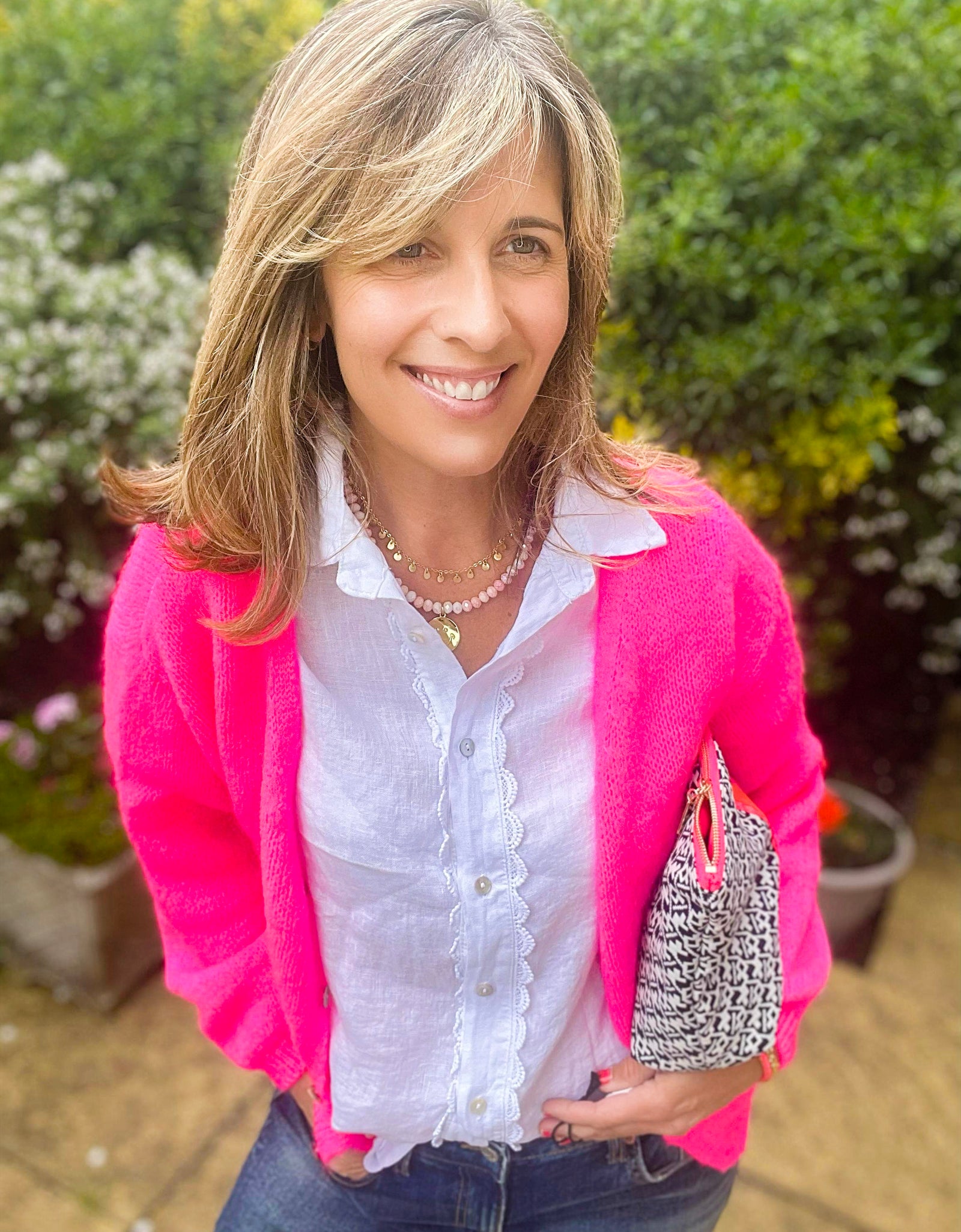 Neon Pink Cardi