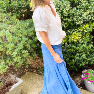 Blue Maxi Skirt