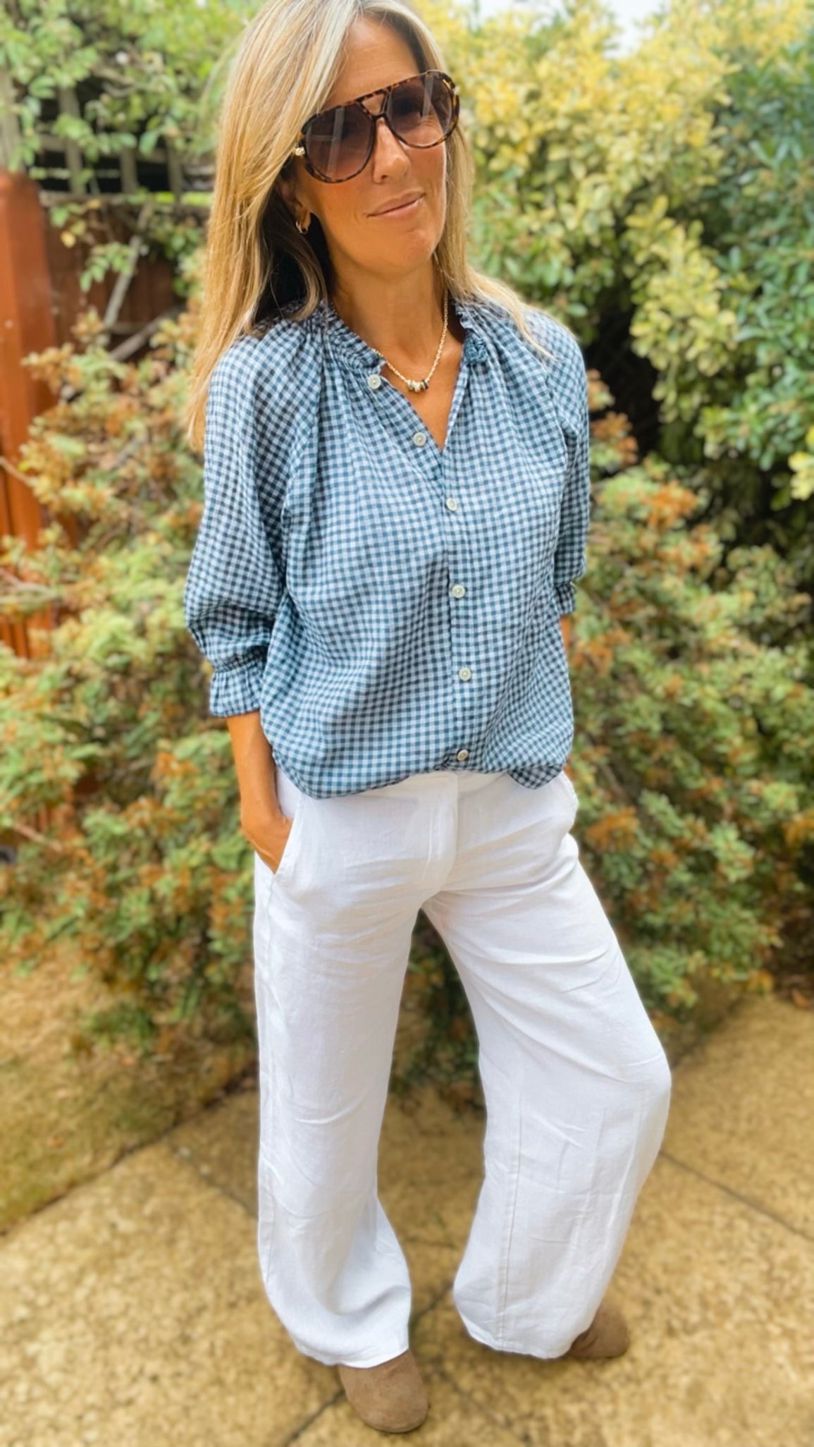 Polly Blouse - denim