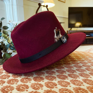 POPPY (Red Wine) Fedora