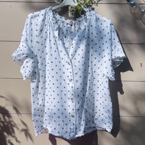 MINI - Luna Blouse - white