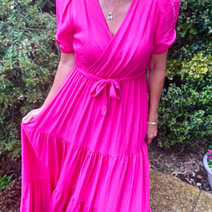 Nancy Dress - fuchsia