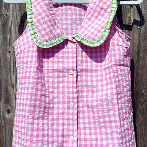 Jemima Sleeveless Shirt - pink