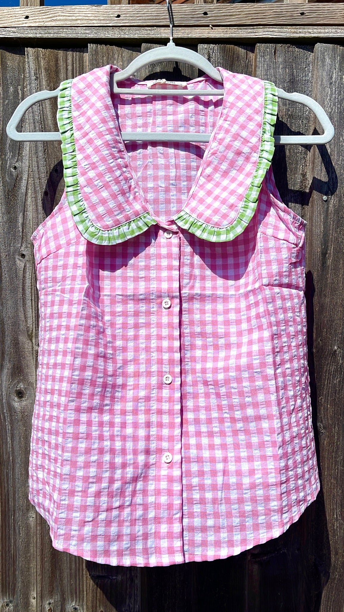 Jemima Sleeveless Shirt - pink