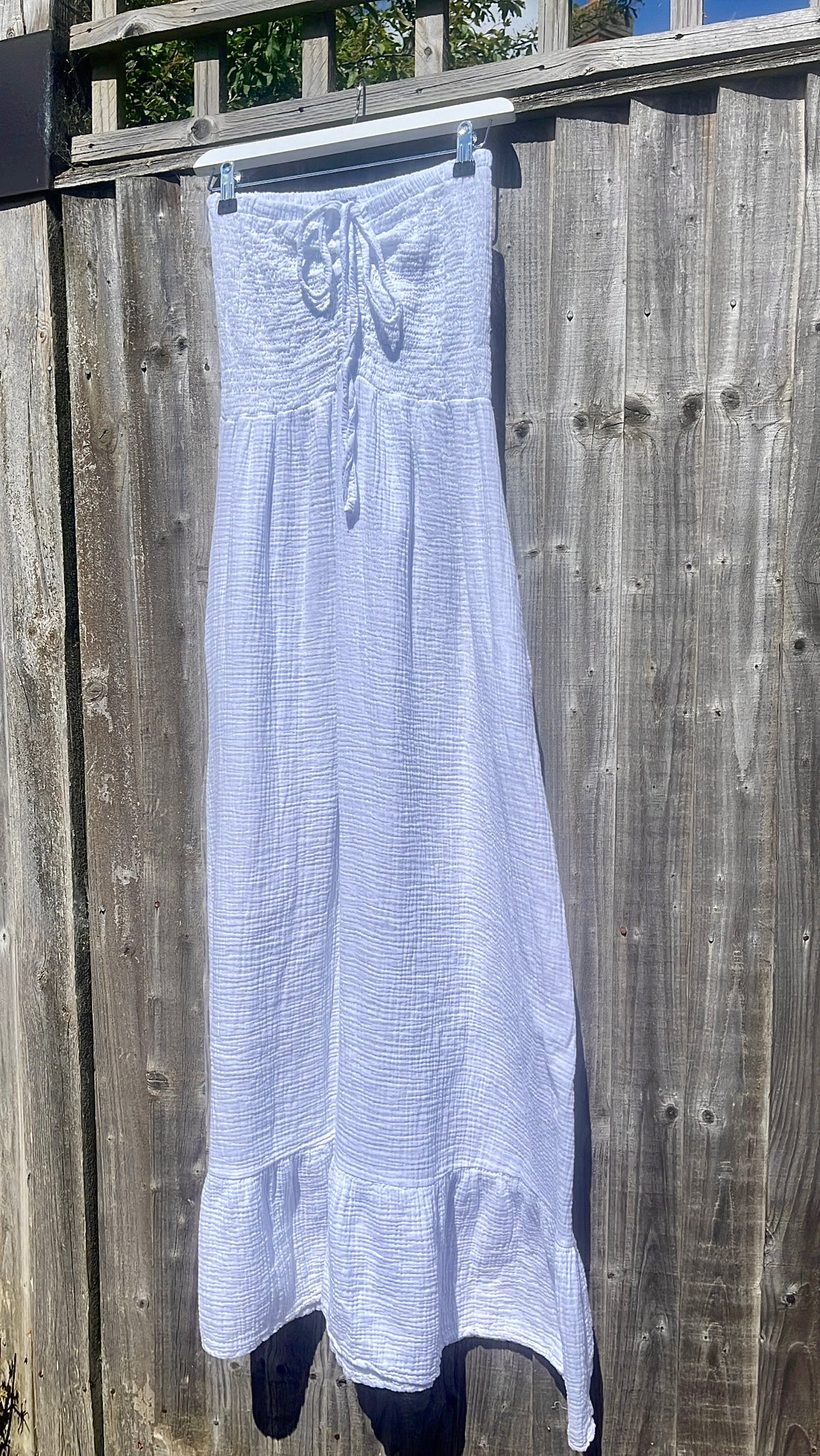 Strapless Long Dress - white
