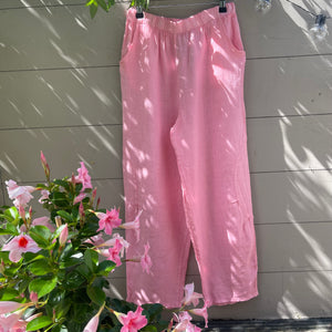 Pink Linen Trousers