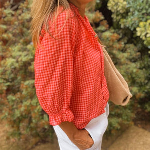 Polly Blouse - red