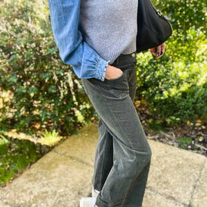 Khaki Front Pocket Cords