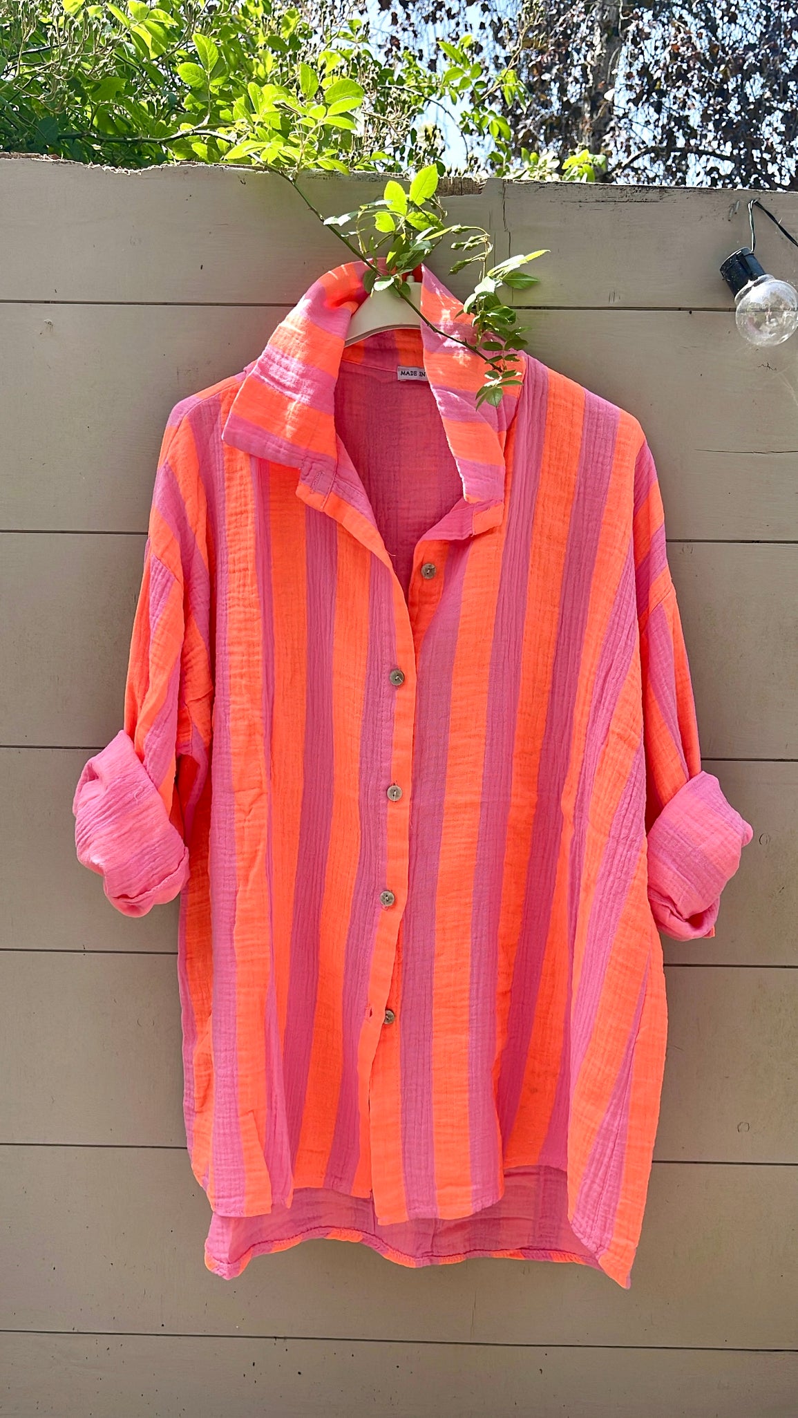 Santina Shirt - orange stripe