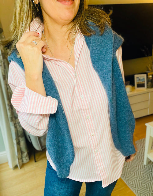 Load image into Gallery viewer, Pink Stripe Shirt
