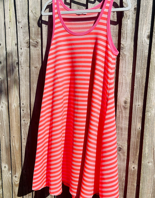 Load image into Gallery viewer, Sally Sundress - orange stripe
