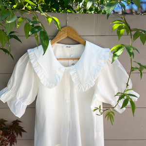 White Peter Pan Shirt