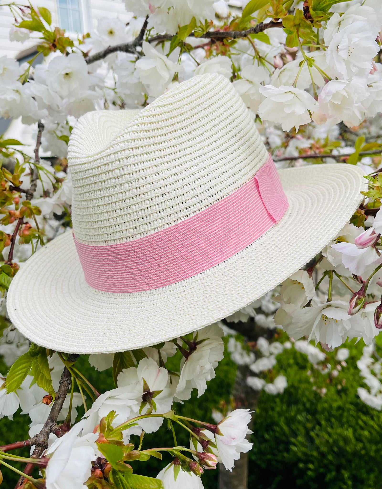 Baby Pink Stripe Linen Band