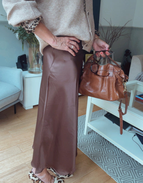 Load image into Gallery viewer, Margaux Skirt - chocolate
