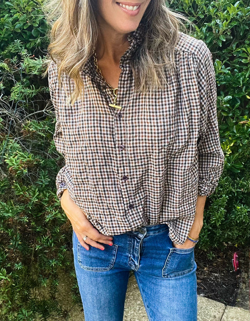 Load image into Gallery viewer, Saffron Shirt - navy
