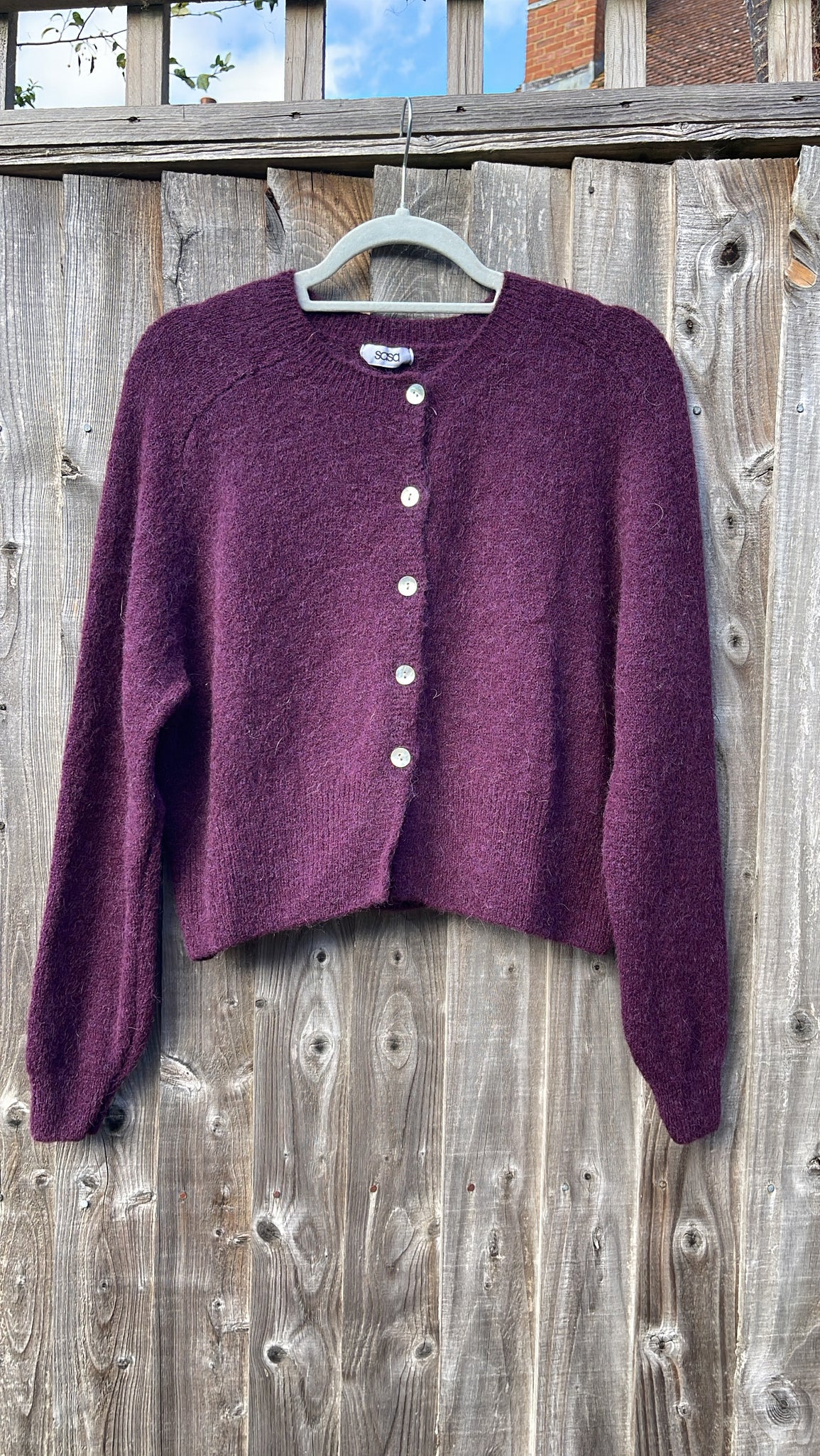 Cropped Cardi - berry