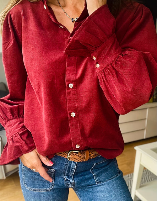 Load image into Gallery viewer, Tara Shirt - Bordeaux
