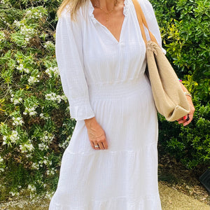 Abigail Dress - white