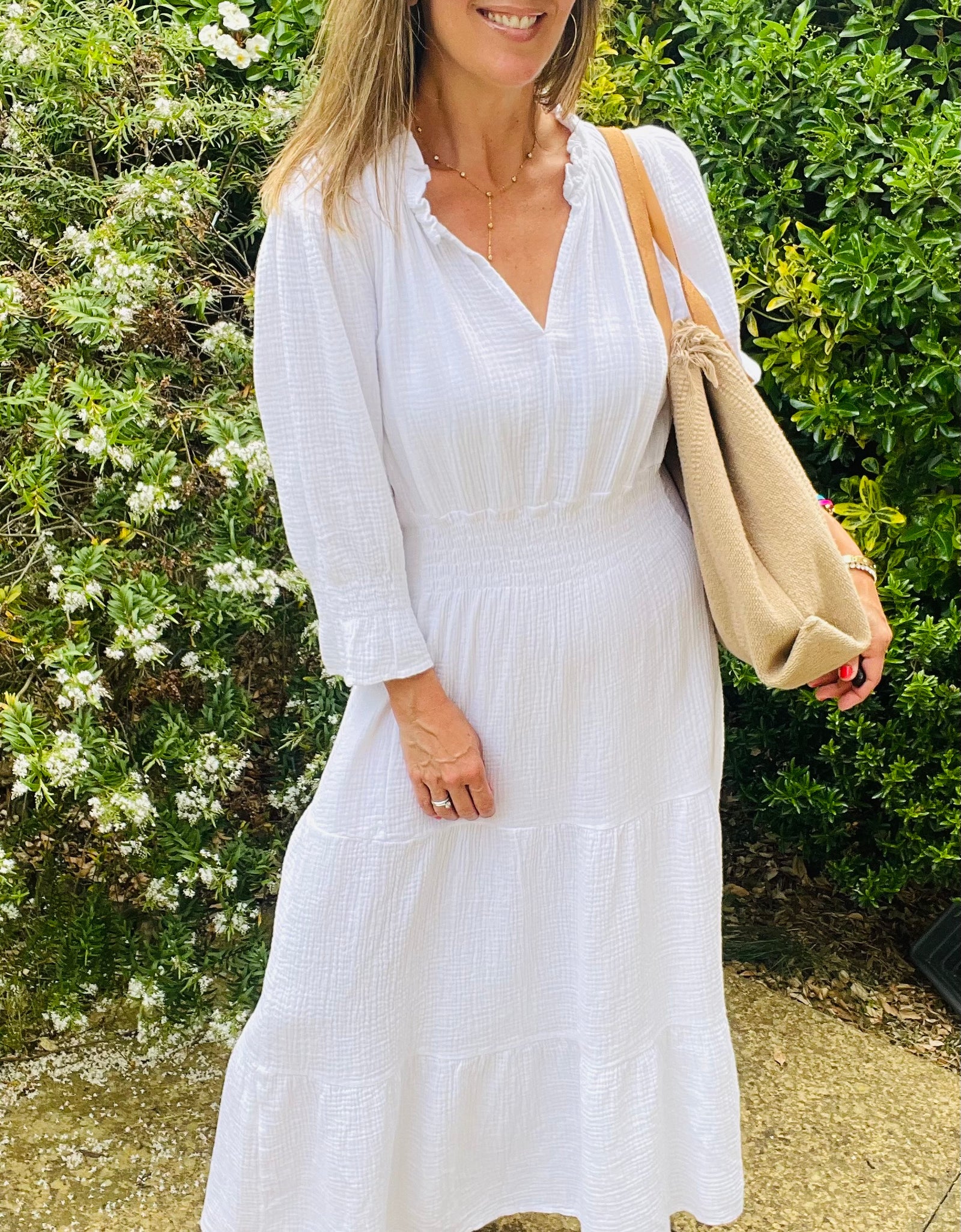 Abigail Dress - white