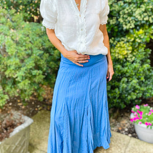 Blue Maxi Skirt