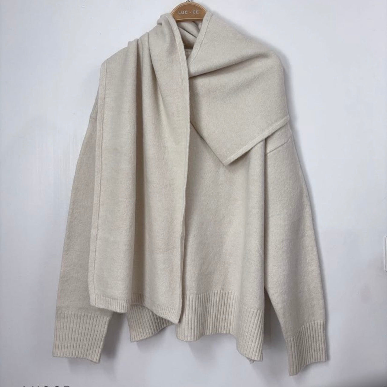 The Wrap Jumper - ecru
